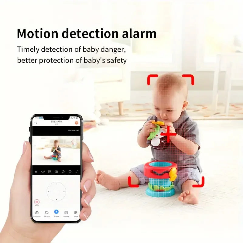 4MP WiFi Babyphone HD Nachtvision 360° Kamera