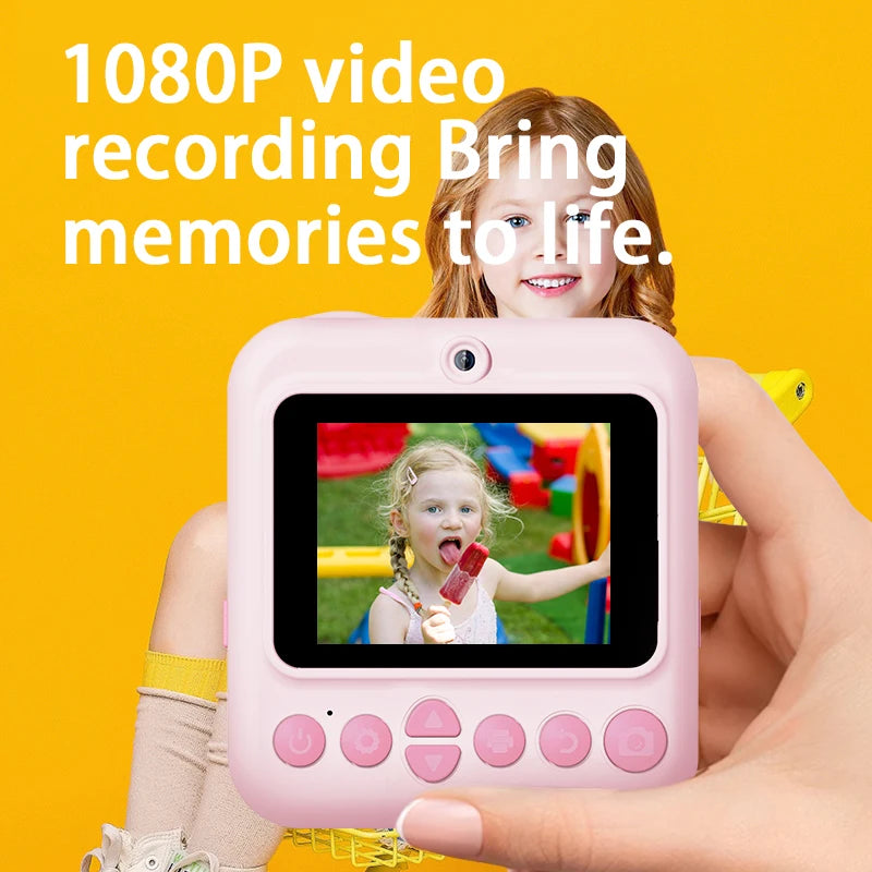 Neue Kinderkamera Mini Sofortdruck 1080P HD 64G