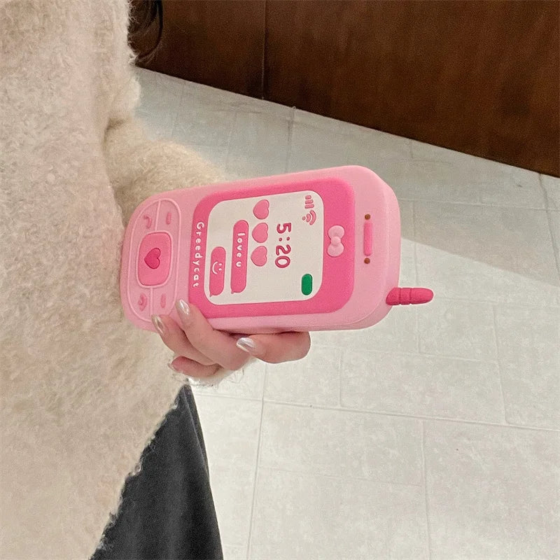 Süße 3D-Spiegelhülle mit Schleife für iPhone