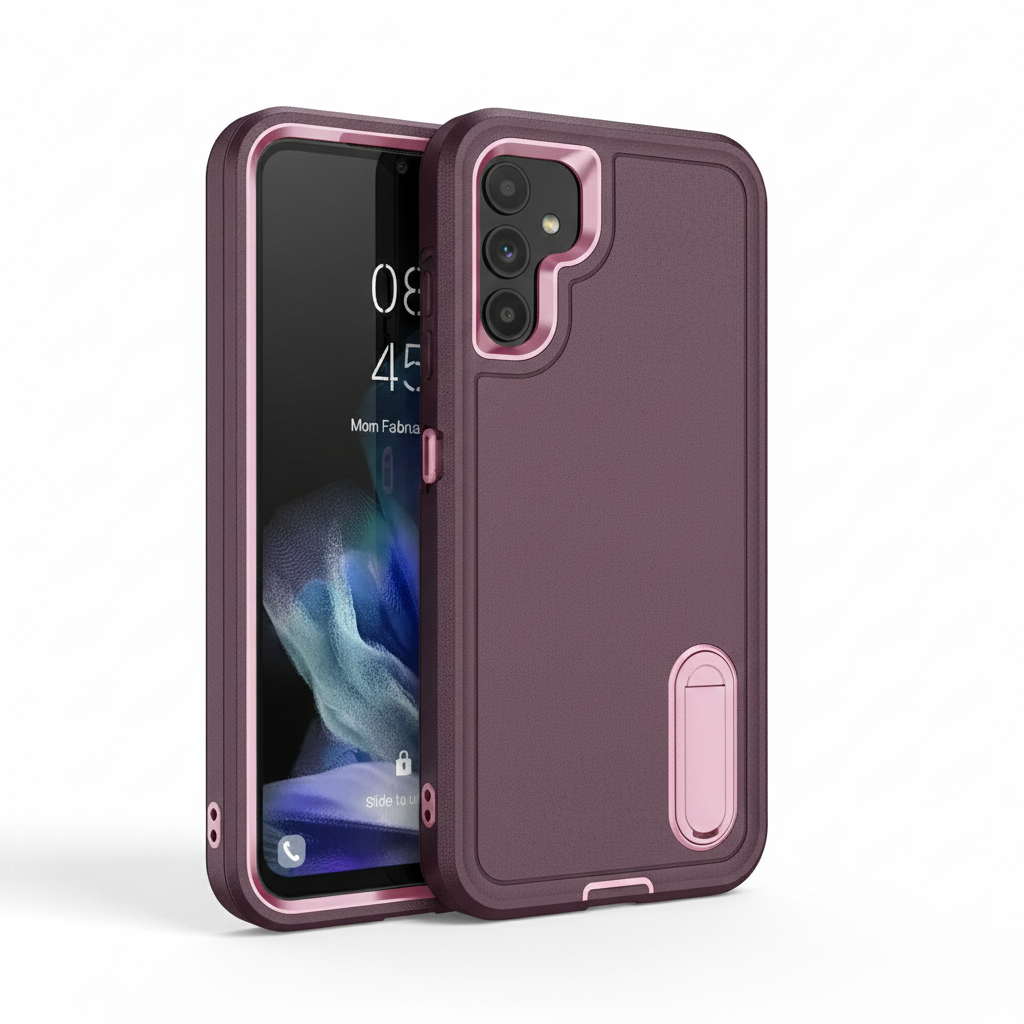 Robust anti-shock case with stand for Samsung
