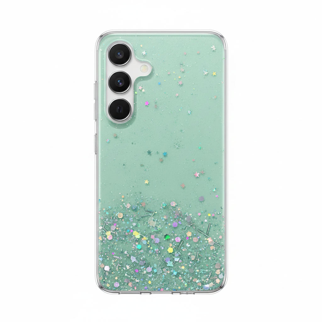 Glitter Soft Silicone Clear Case for Samsung S25 Ultra