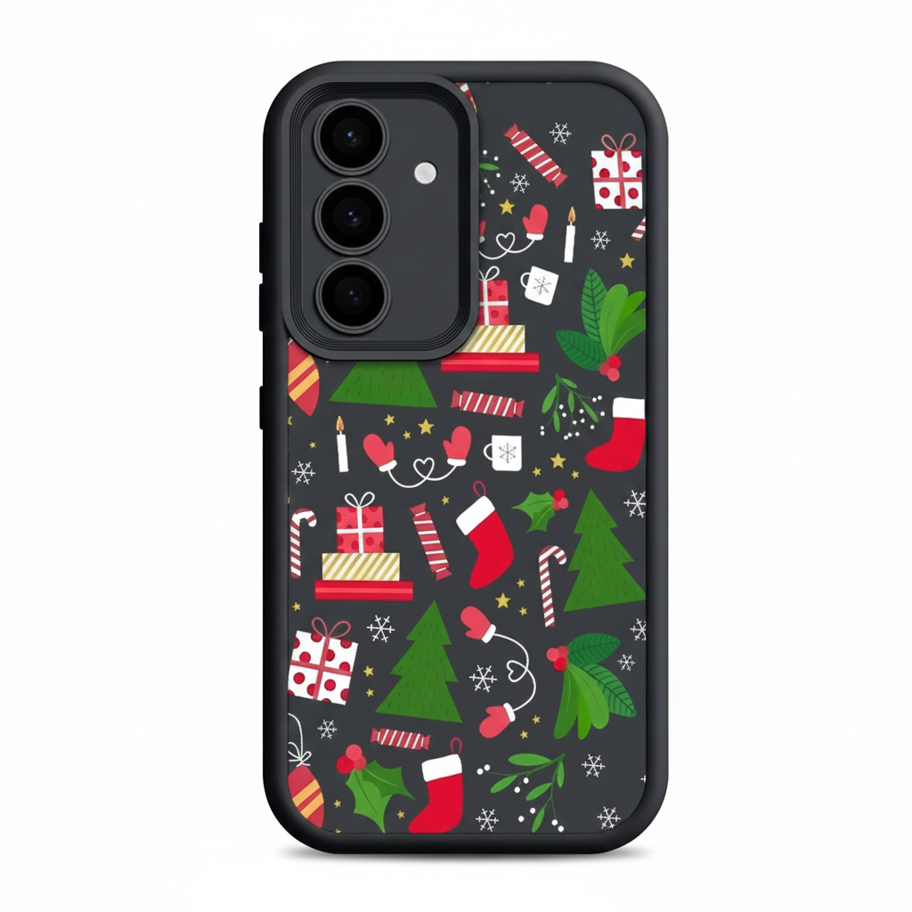 New Year's Eve Christmas Hat Phone Case for Samsung S25