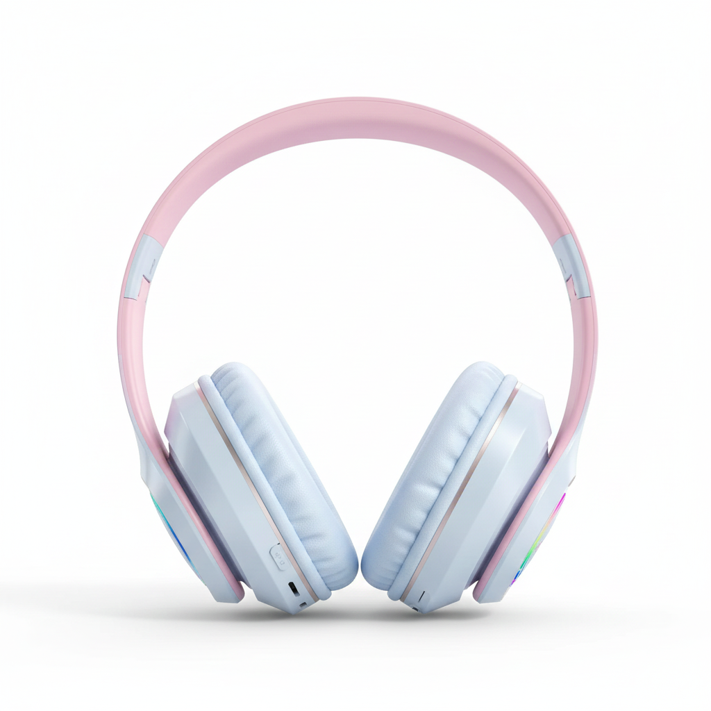 RGB Bluetooth Wireless Headphones for Kids