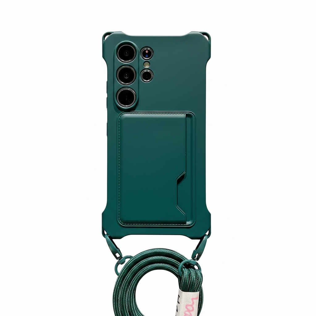 Luxus Crossbody Kartenhülle für Samsung Galaxy S25–S23