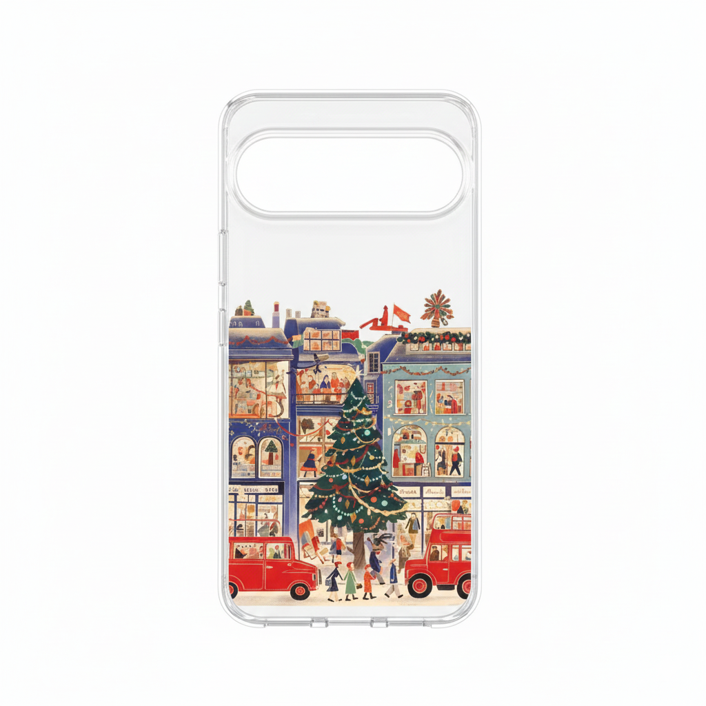 Niedliche Winter Handyhülle mit Schneemotiv für Google Pixel