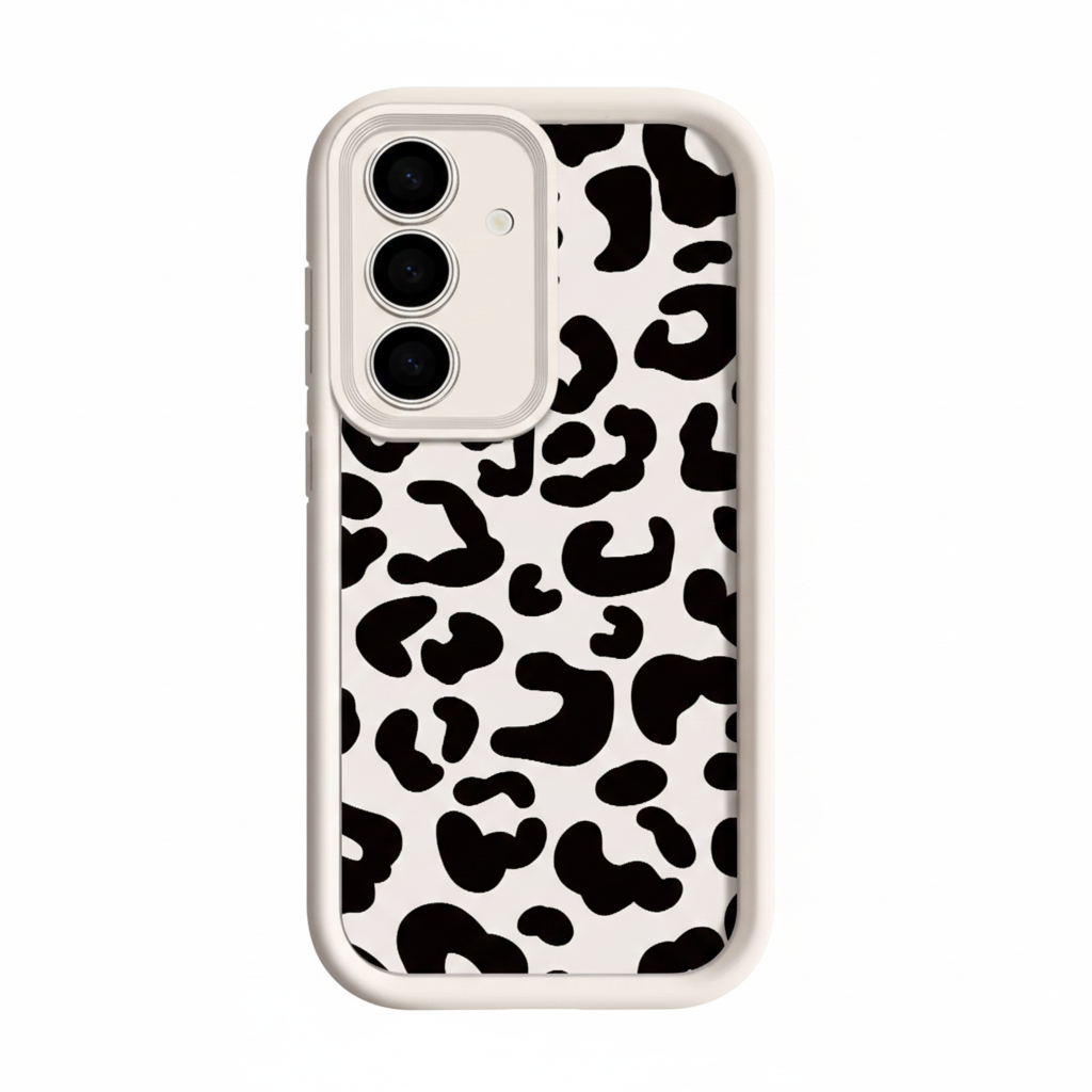 Leopard print black case for Samsung Galaxy models