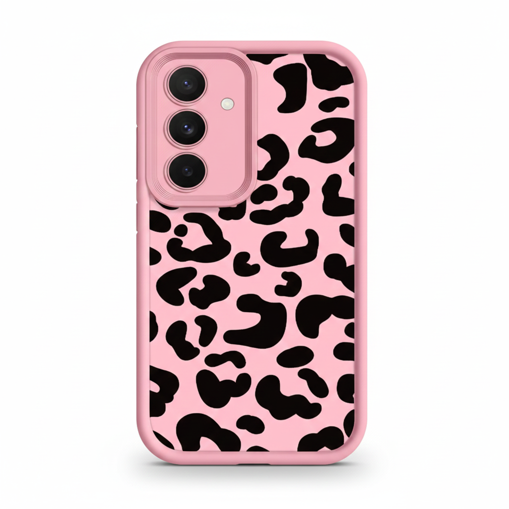Leopard print black case for Samsung Galaxy models
