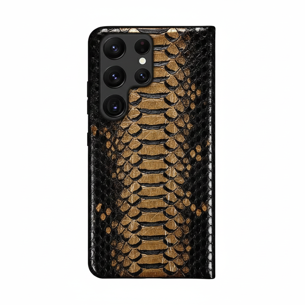 Python Leather Phone Case for Samsung S25