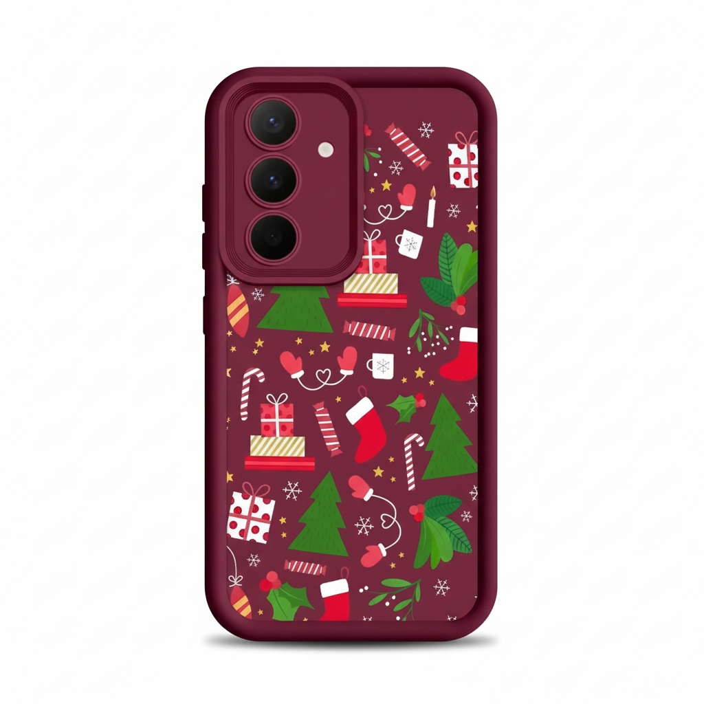 Silvester Weihnachtsmütze Handyhülle für Samsung S25