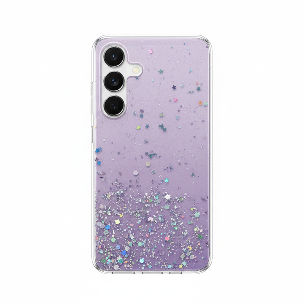 Glitter Soft Silicone Clear Case for Samsung S25 Ultra