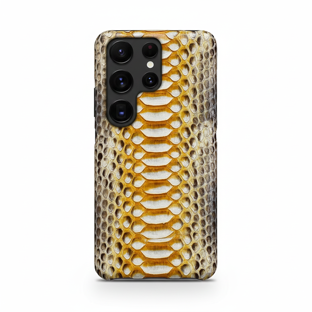 Python Leather Phone Case for Samsung S25