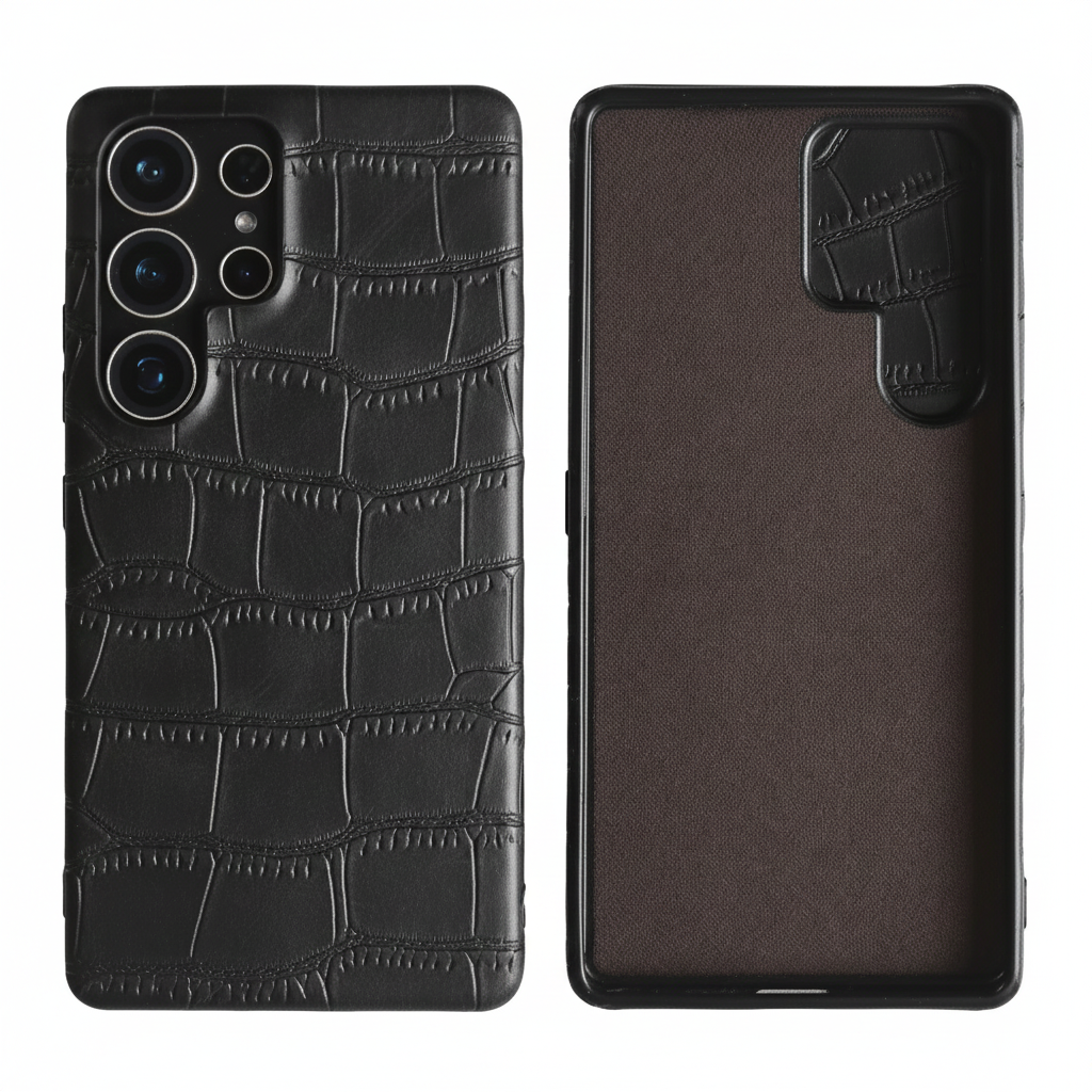 Luxus Krokodilleder Hülle für Samsung Galaxy