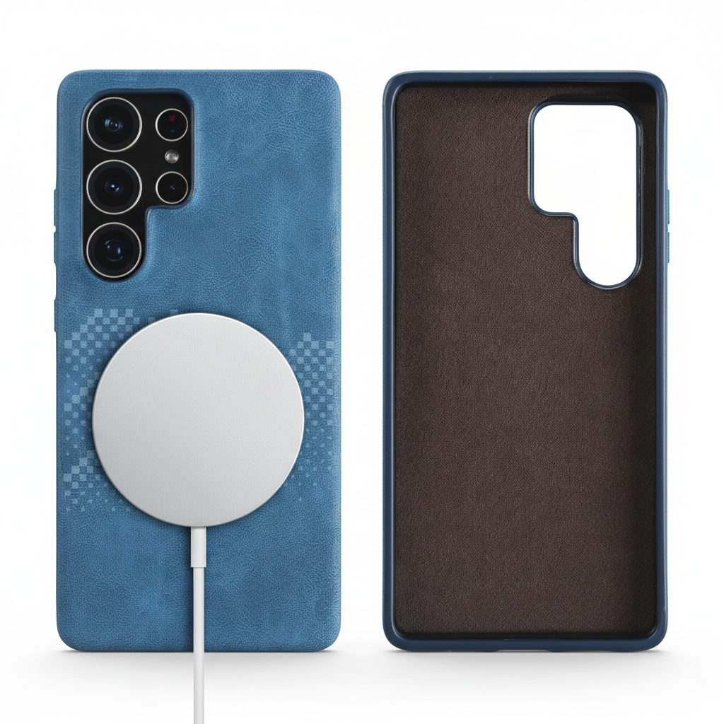 Luxus Leder Magsafe Hülle für Samsung S25 Ultra