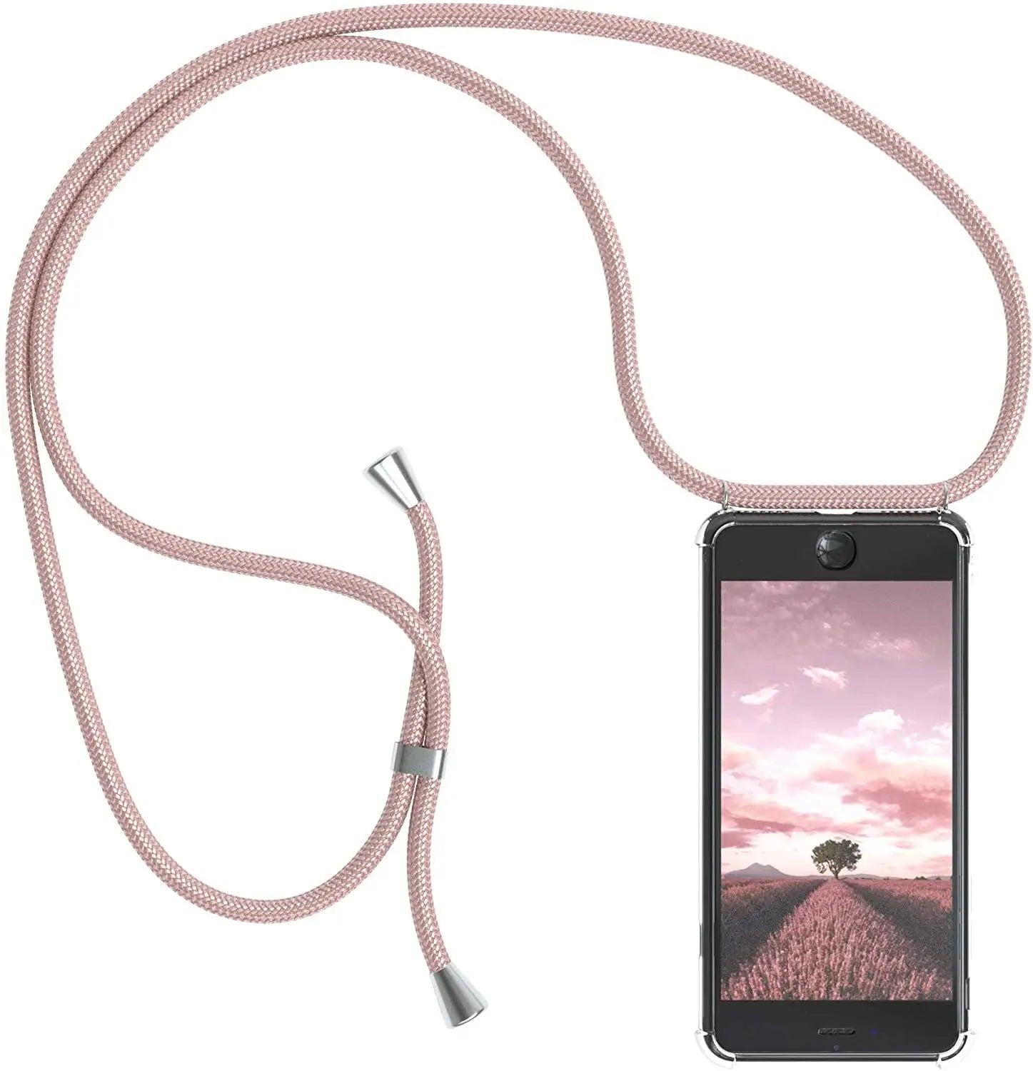 Klare Crossbody Lanyard Hülle mit Umhängeband