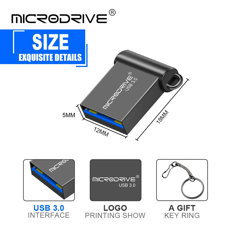 Super Mini USB 3.0 Stick Metal 64 GB