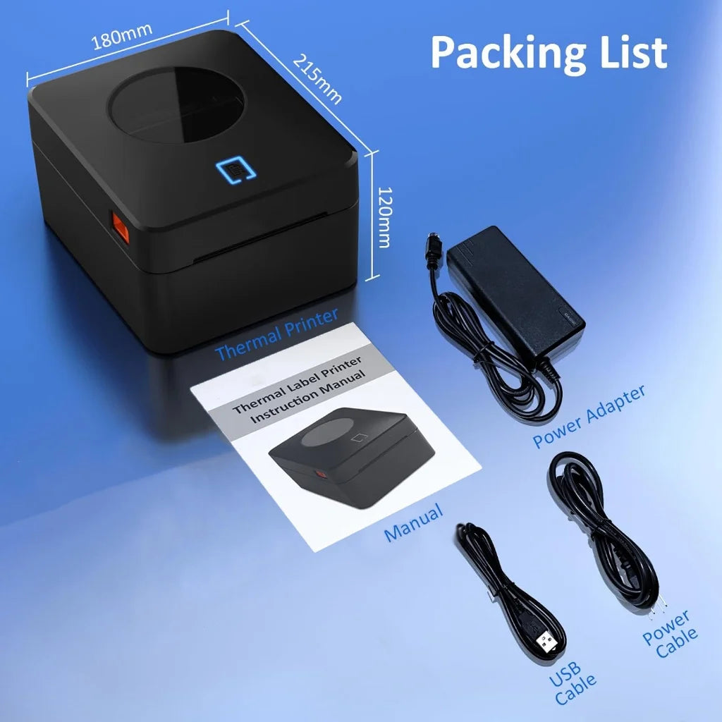 Thermoetikettendrucker 4x6 Versand Bluetooth kabellos