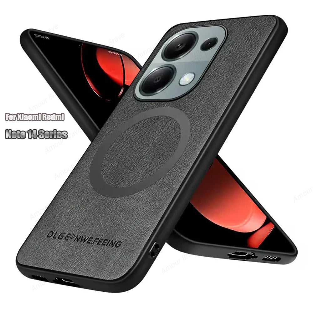 Lederhülle mit MagSafe für Xiaomi Redmi