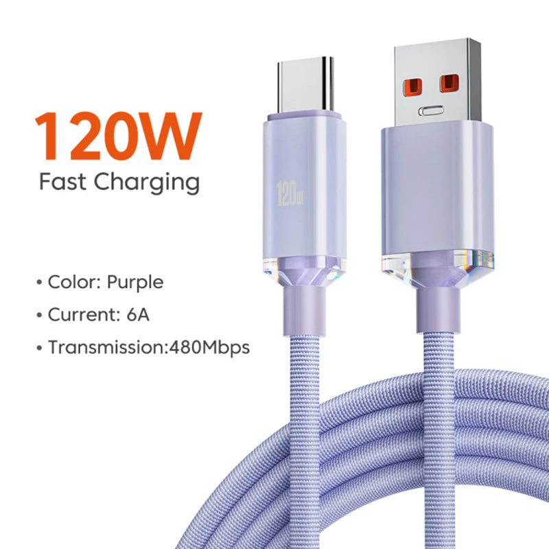 Câble de charge rapide USB Type-C NNBILI 120 W