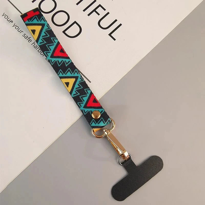 Universeller Handy-Lanyard mit Retro-Muster