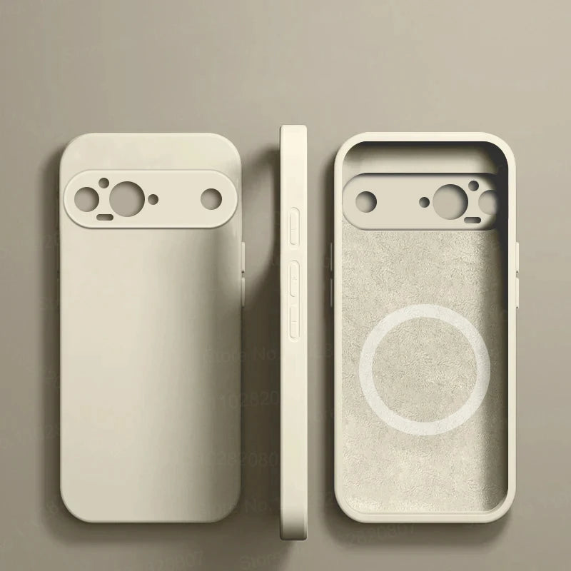 Luxus Flüssig-Silikon Magnethülle Pixel