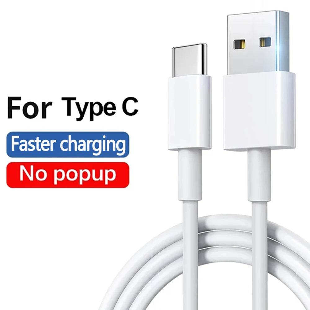 USB Type C 3A Fast Charging Cable 1-3m