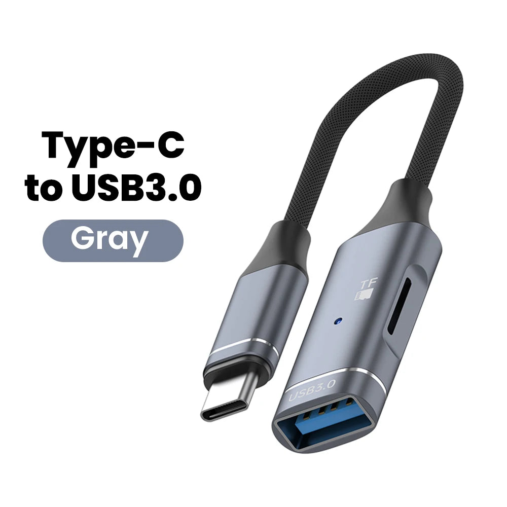 2-in-1 OTG Adapter USB-C & Lightning Kartenleser