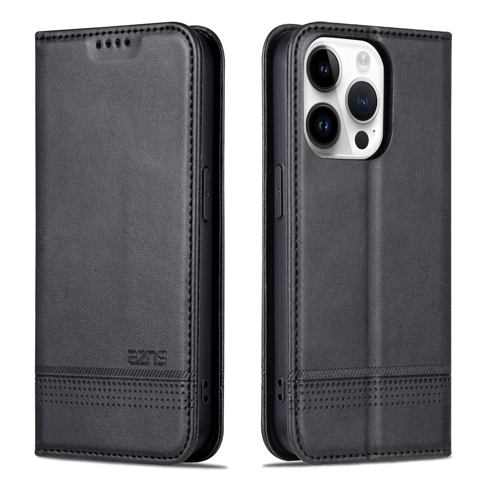 Leder Klapphülle mit Kartenfach für iPhone 17 Pro Max