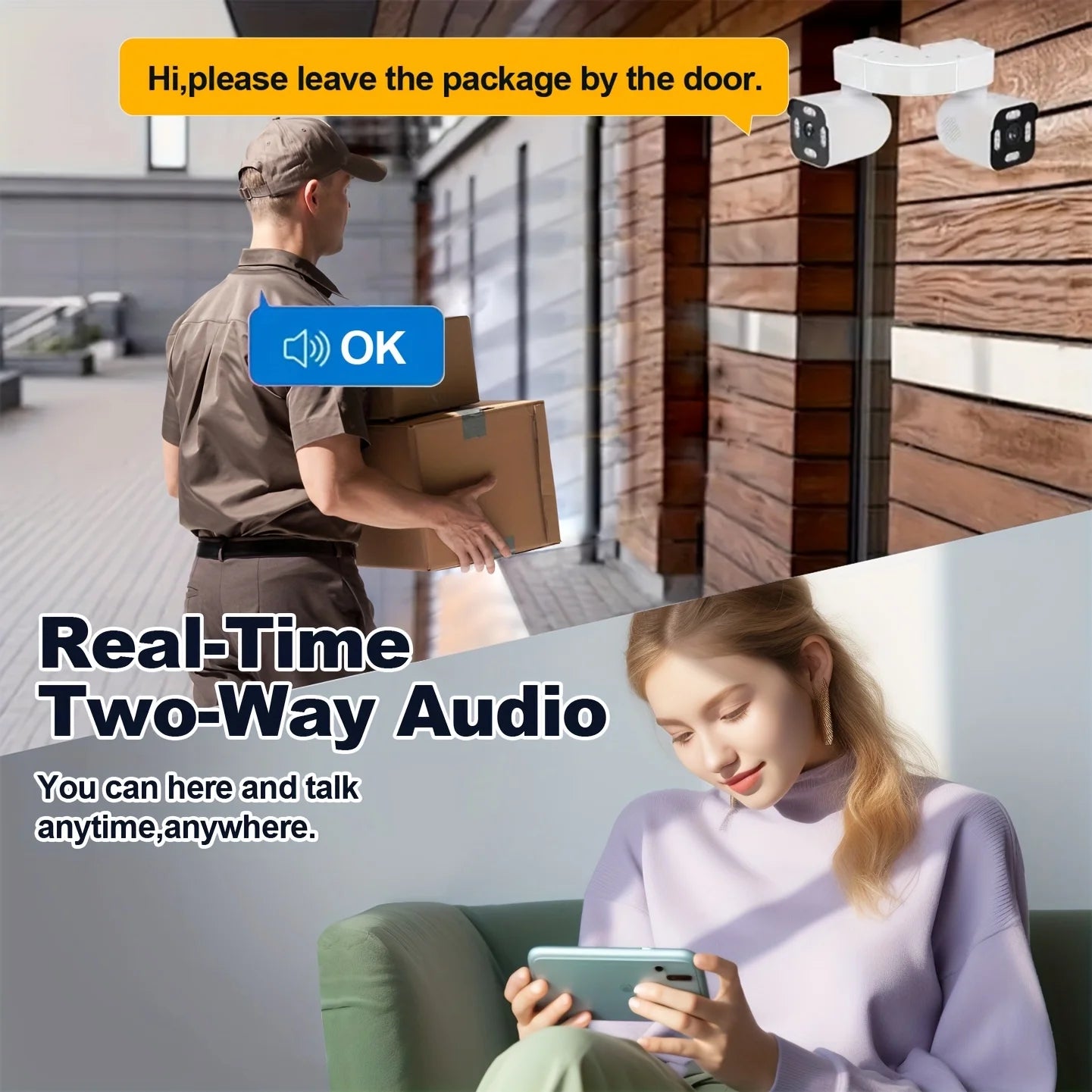 4K 8MP Dual-Lens WLAN PTZ Kamera Outdoor