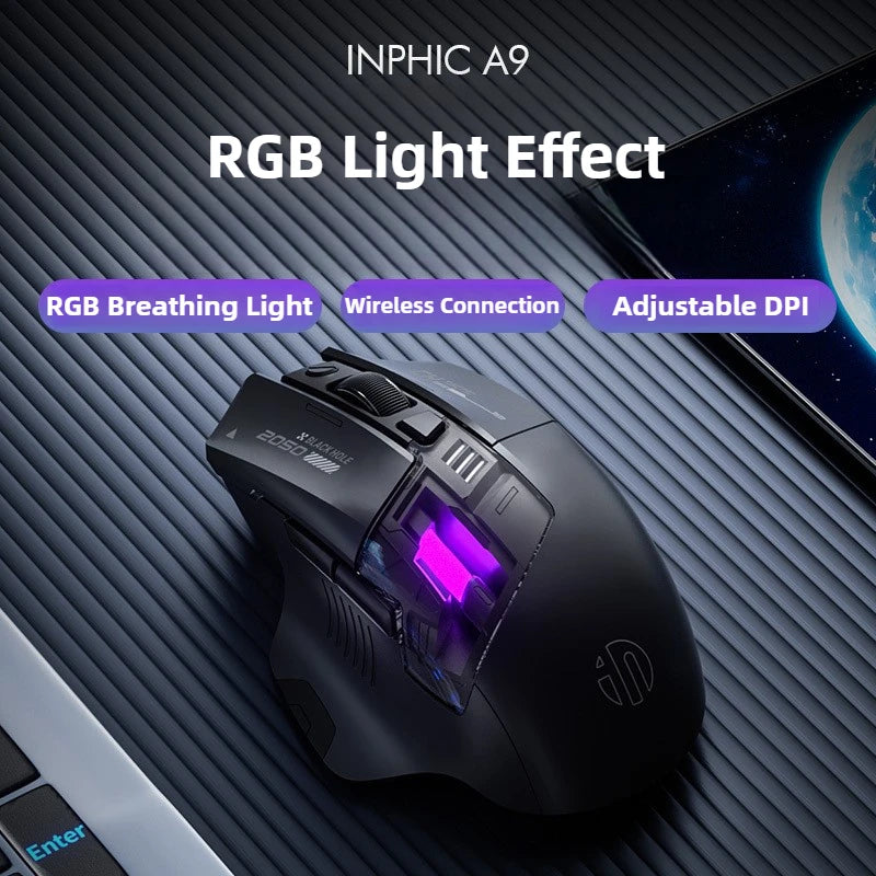 Ergonomische Drahtlose Bluetooth Maus 12800 DPI RGB