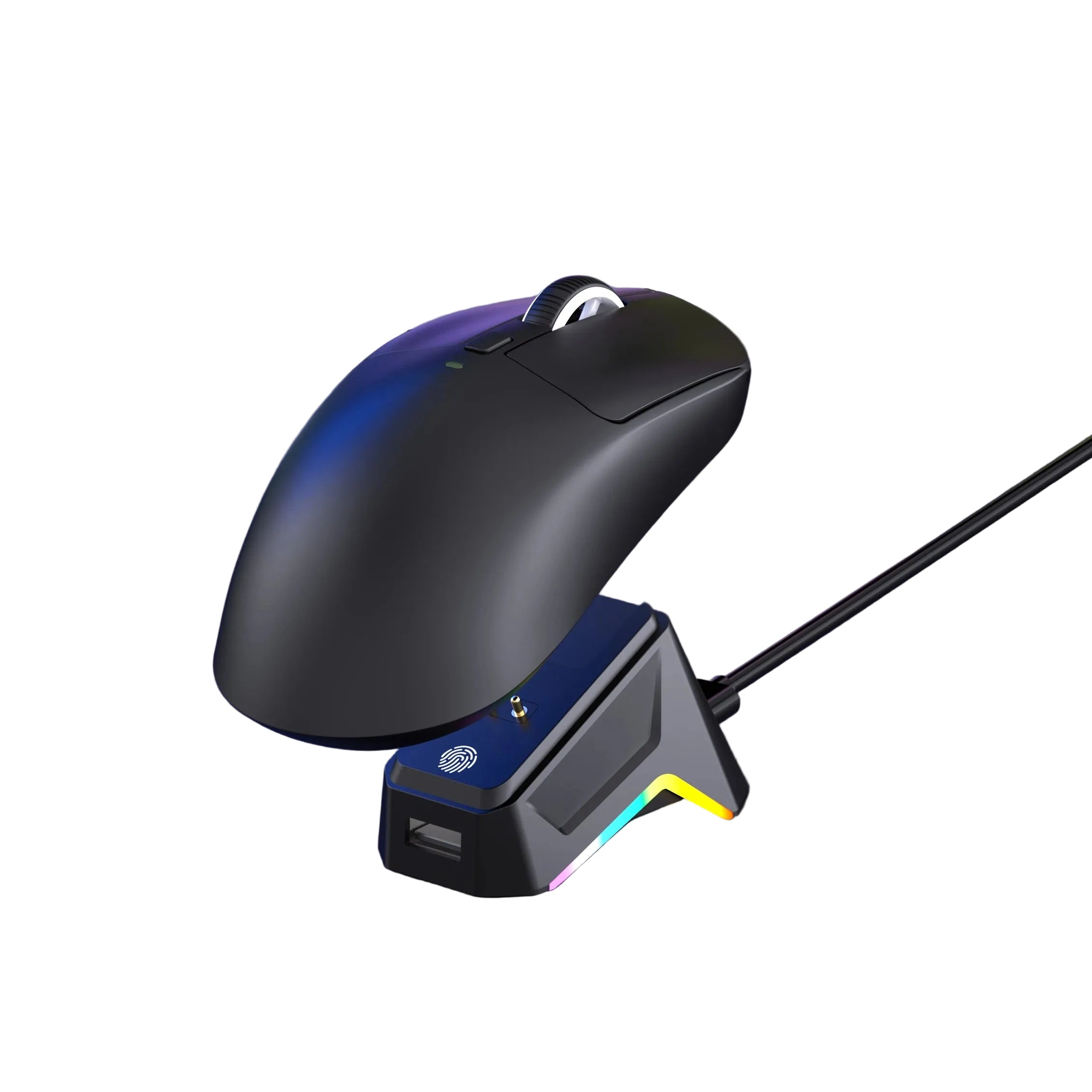 Kabellose Maus mit Ladestation und RGB für PC & Laptop