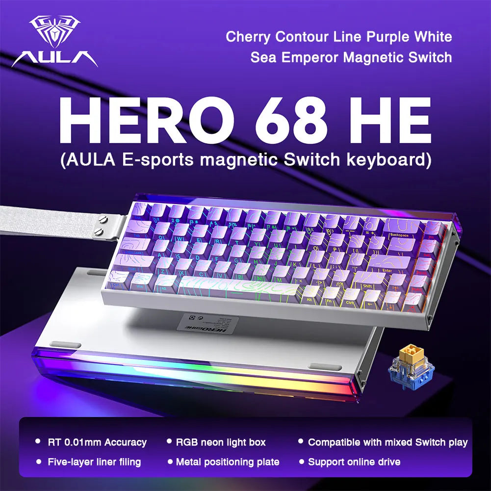 AULA HERO 68HE Gaming Tastatur
