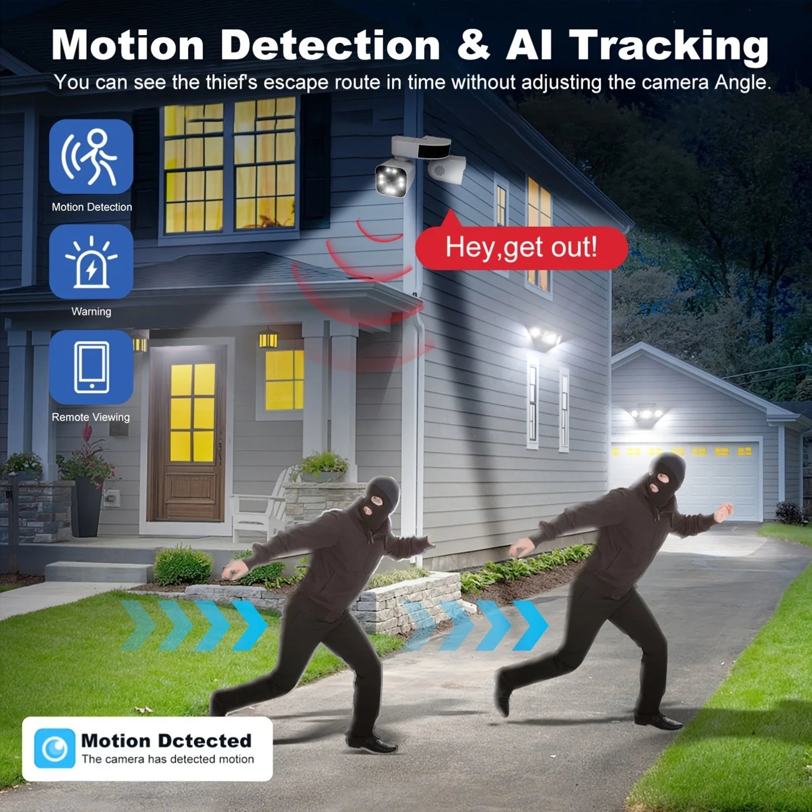 4K 8MP Dual-Lens WLAN PTZ Kamera Outdoor