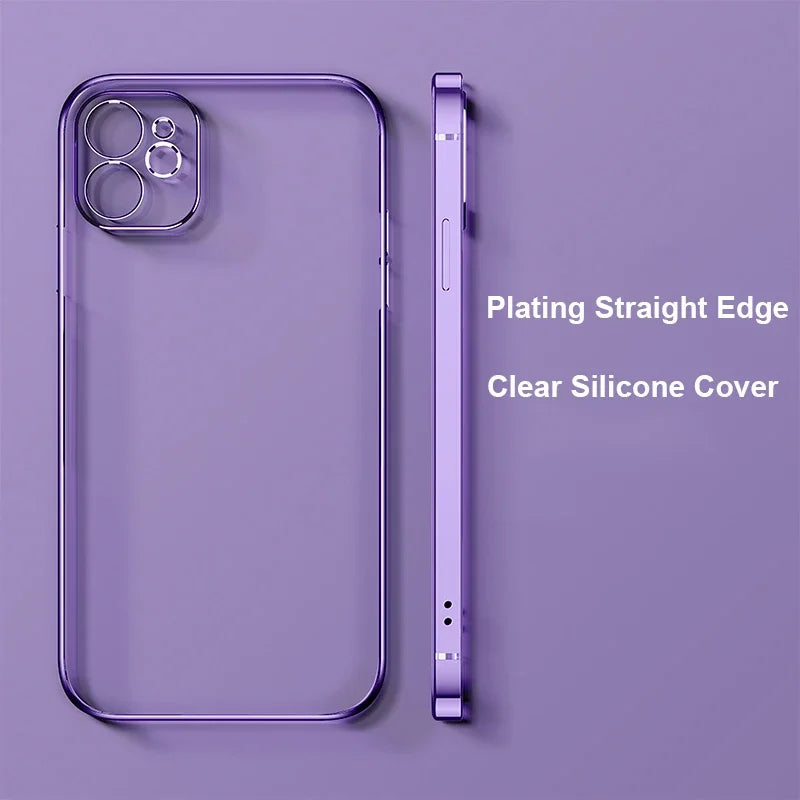 Weiche TPU Hülle mit Klarem Rücken für iPhone 17