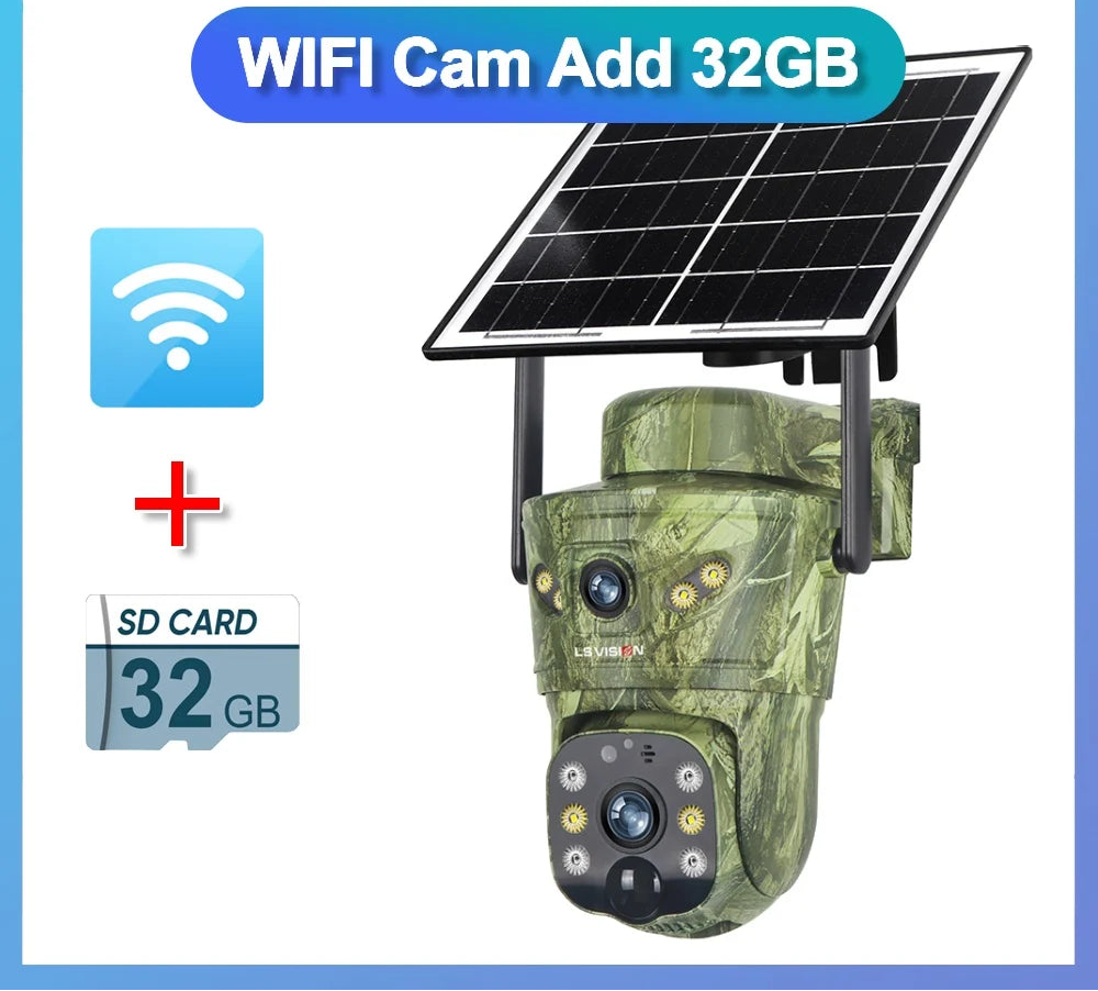 8MP 4G Solar Surveillance Camera with Dual Screens