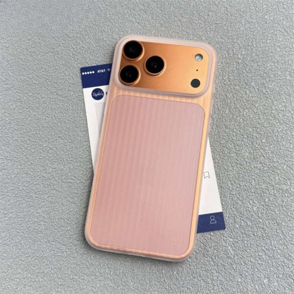 Matte Business Hülle für iPhone 17 Pro Max 3D Streifen