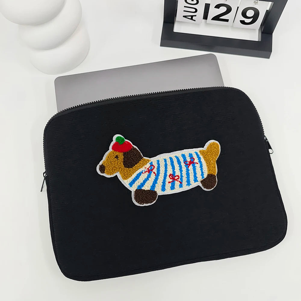 Niedliche Wursthund-Laptoptasche 14–16 Zoll