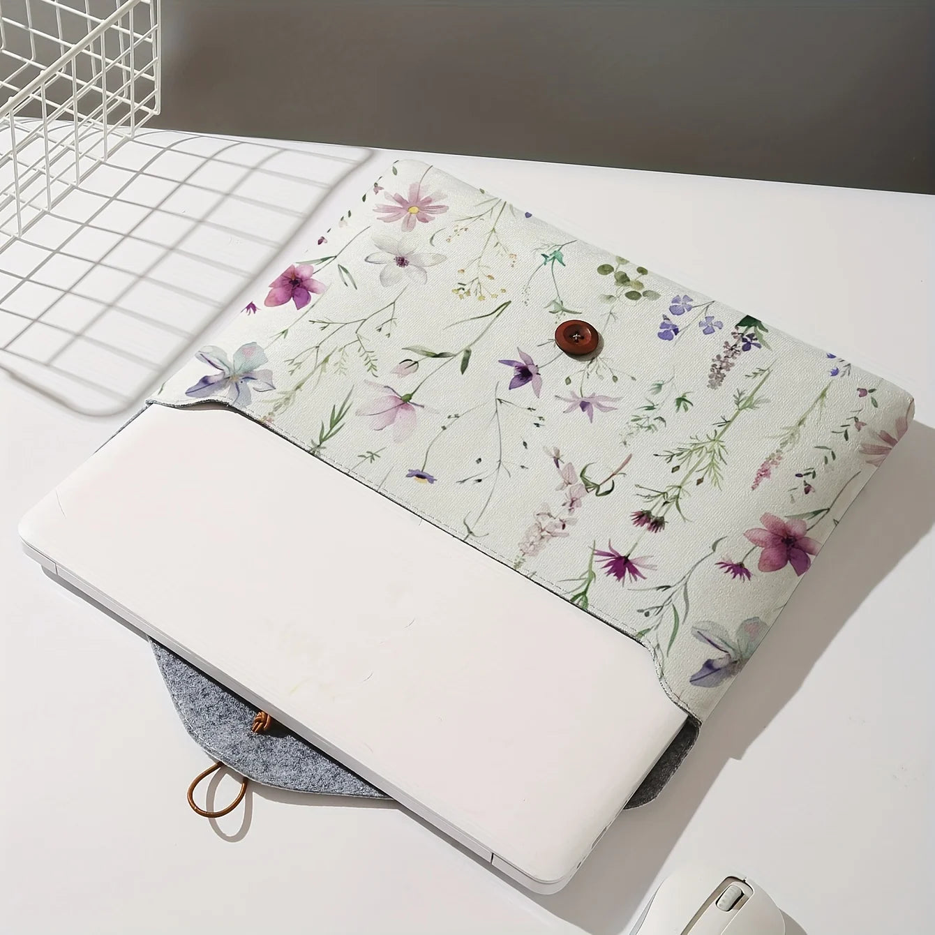 Laptoptasche Blumenmuster weich