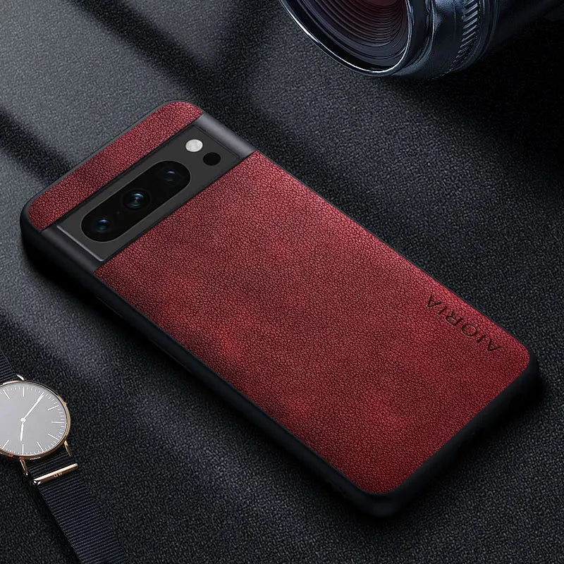 Premium Lederhülle für Google Pixel