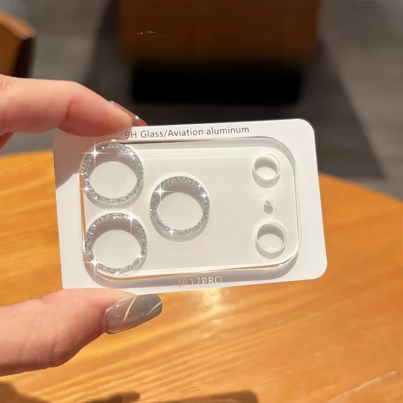 Glitzer Kamera-Objektivschutz für iPhone 17 Serie