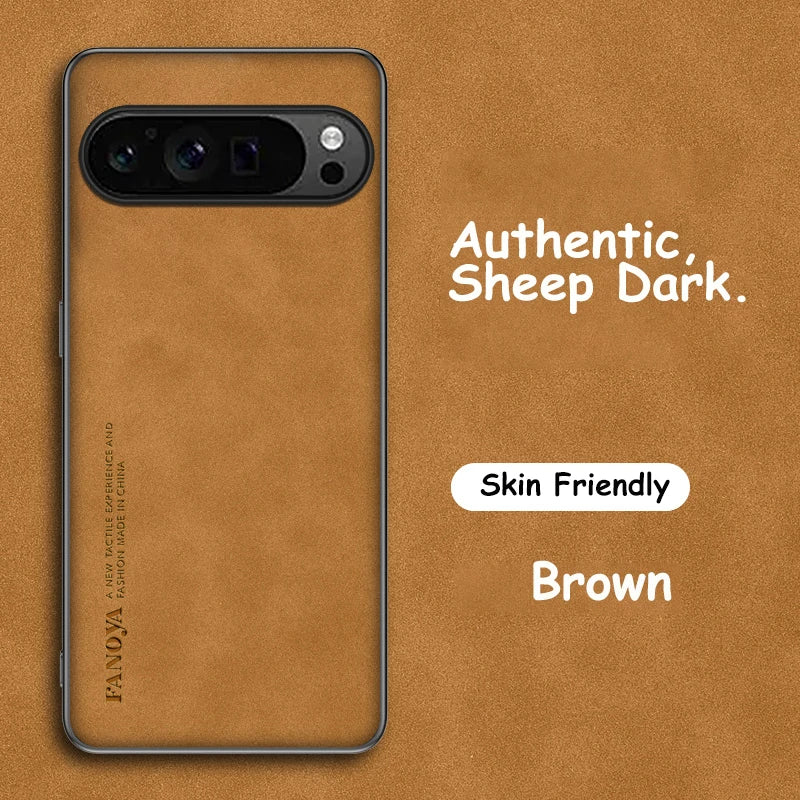 Stoßfeste PU-Lederhülle für Pixel