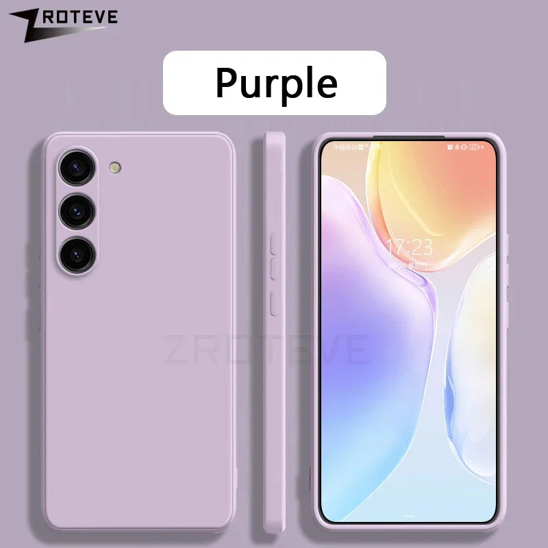 Weiche Silikonhülle für Samsung Galaxy S25 Modelle