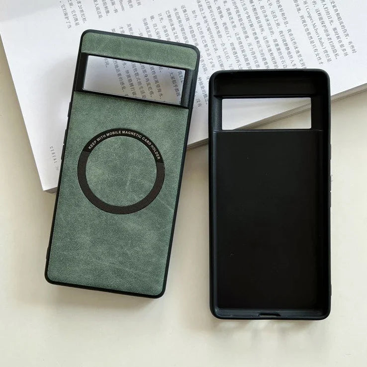 Luxuriöse Leder-Magsafe-Hülle für Pixel