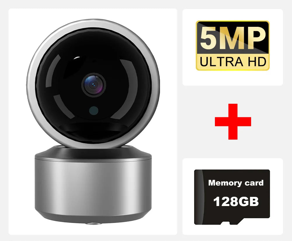 Smarte 5MP IP Kamera mit Nachtsicht und Cloud