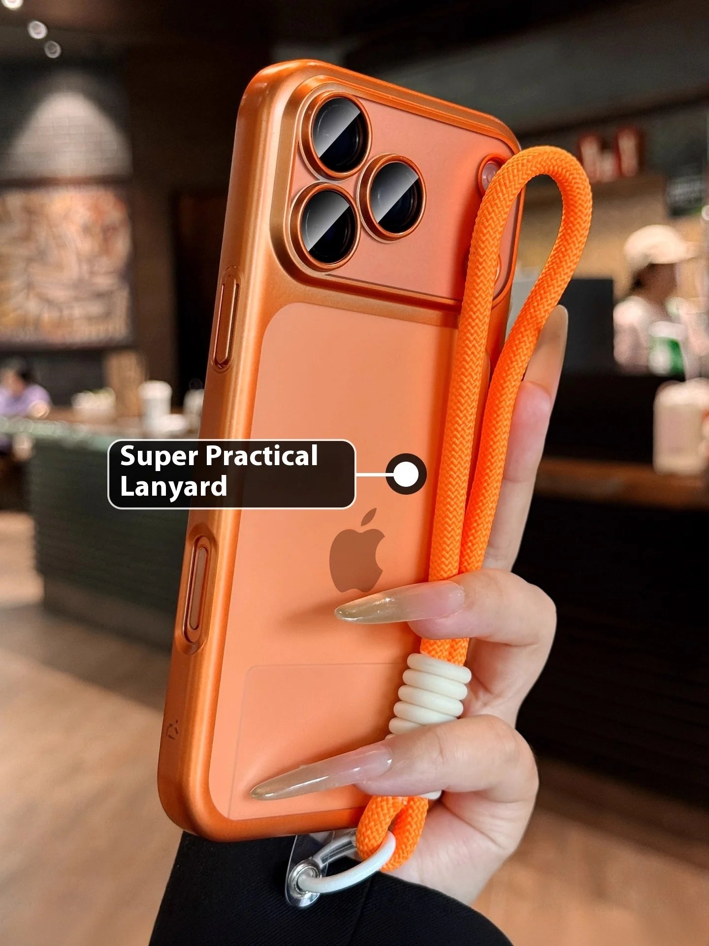 Luxus Matte Hülle mit Lanyard für iPhone 17 Pro Max