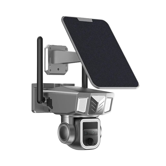 8MP WiFi Solar Dual-Kamera 20X Zoom Outdoor