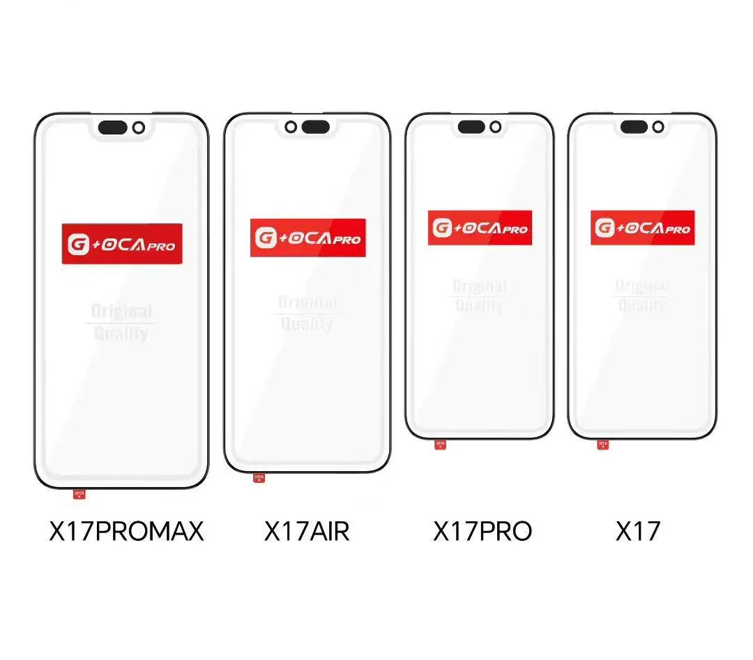 5-teiliges Frontglas mit OCA für iPhone 17 Serie