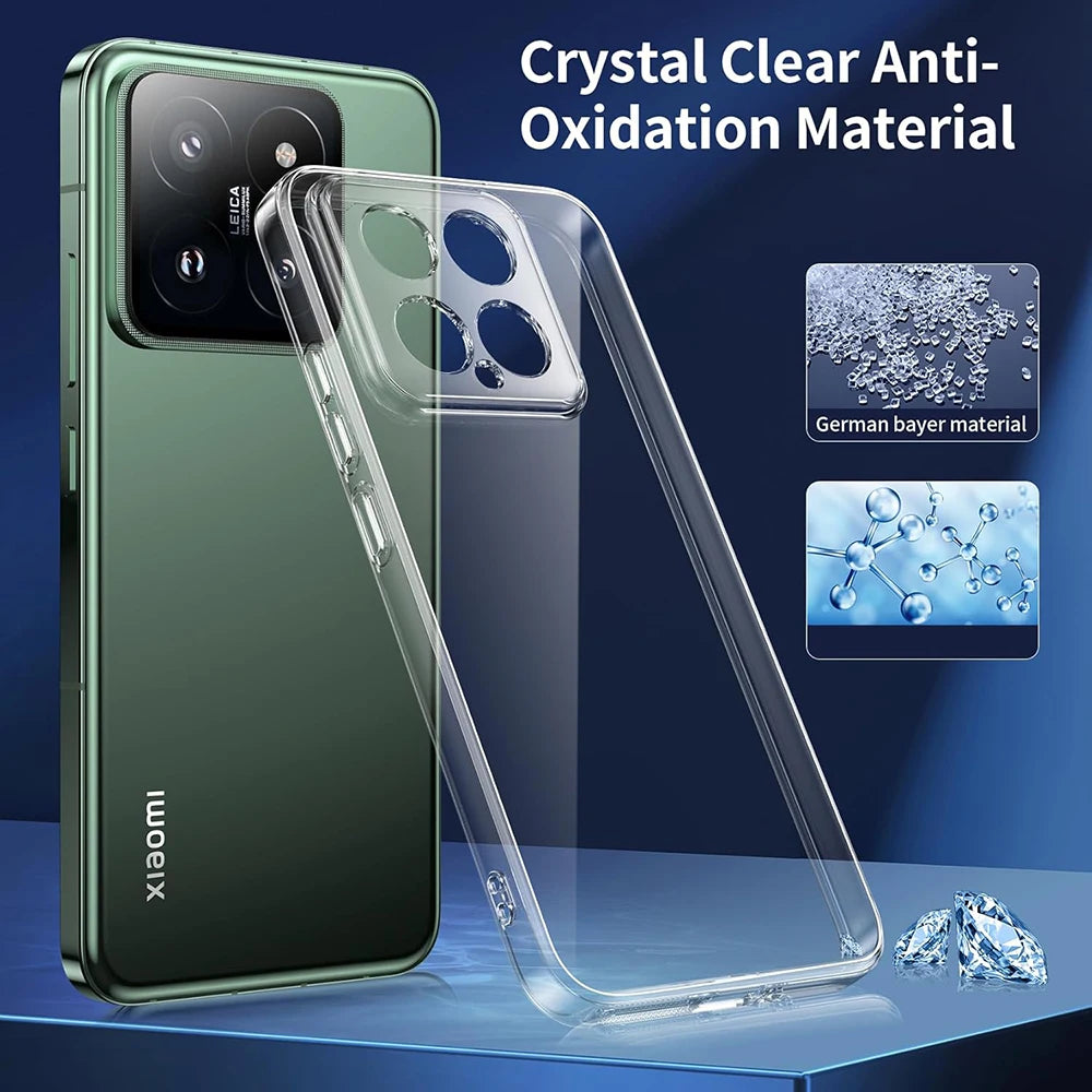 Ultradünne transparente Silikonhülle für Xiaomi