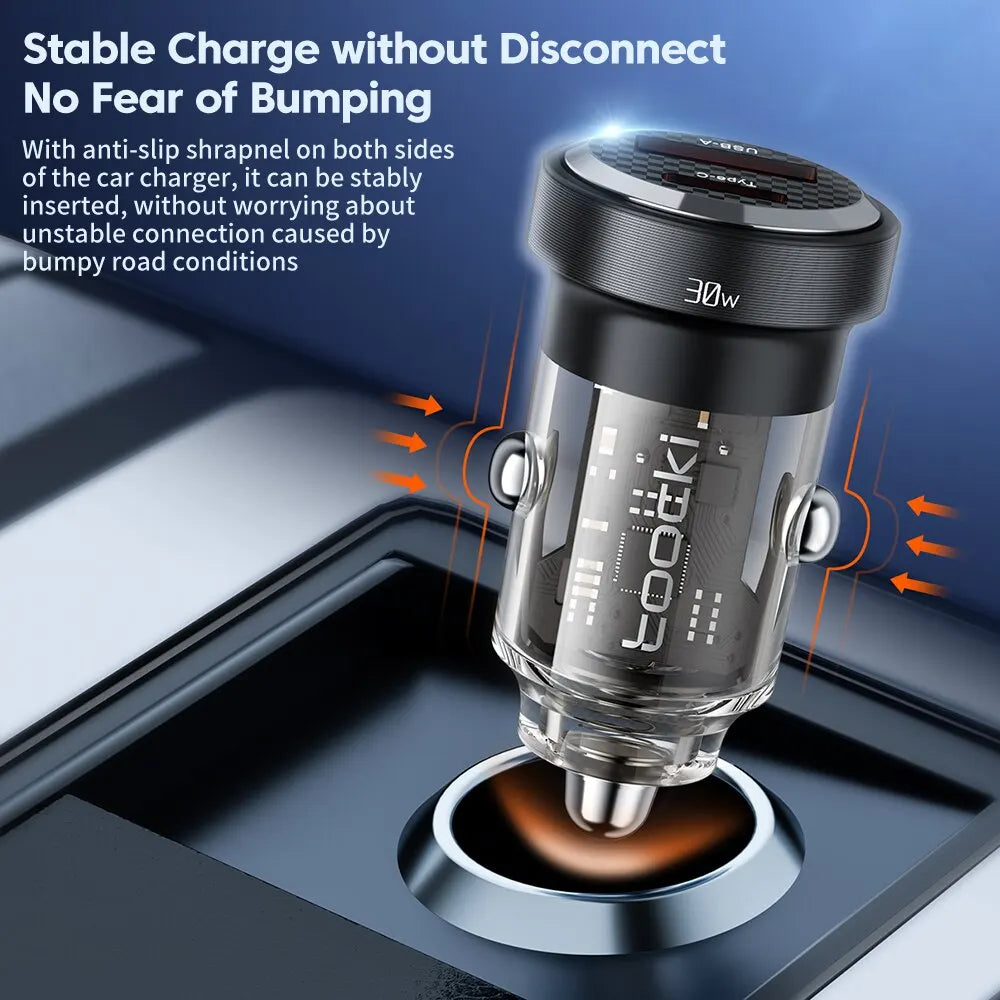 30W QC PD 3.0 USB-C Autoladegerät