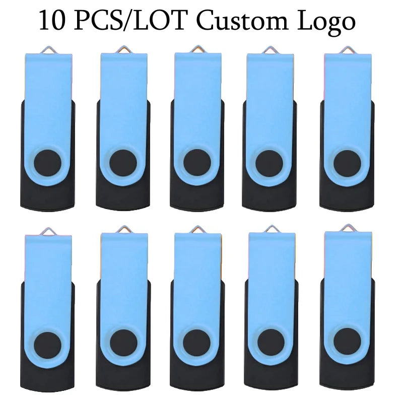 10 Stück USB 2.0 Stick 4–64GB mit Logo