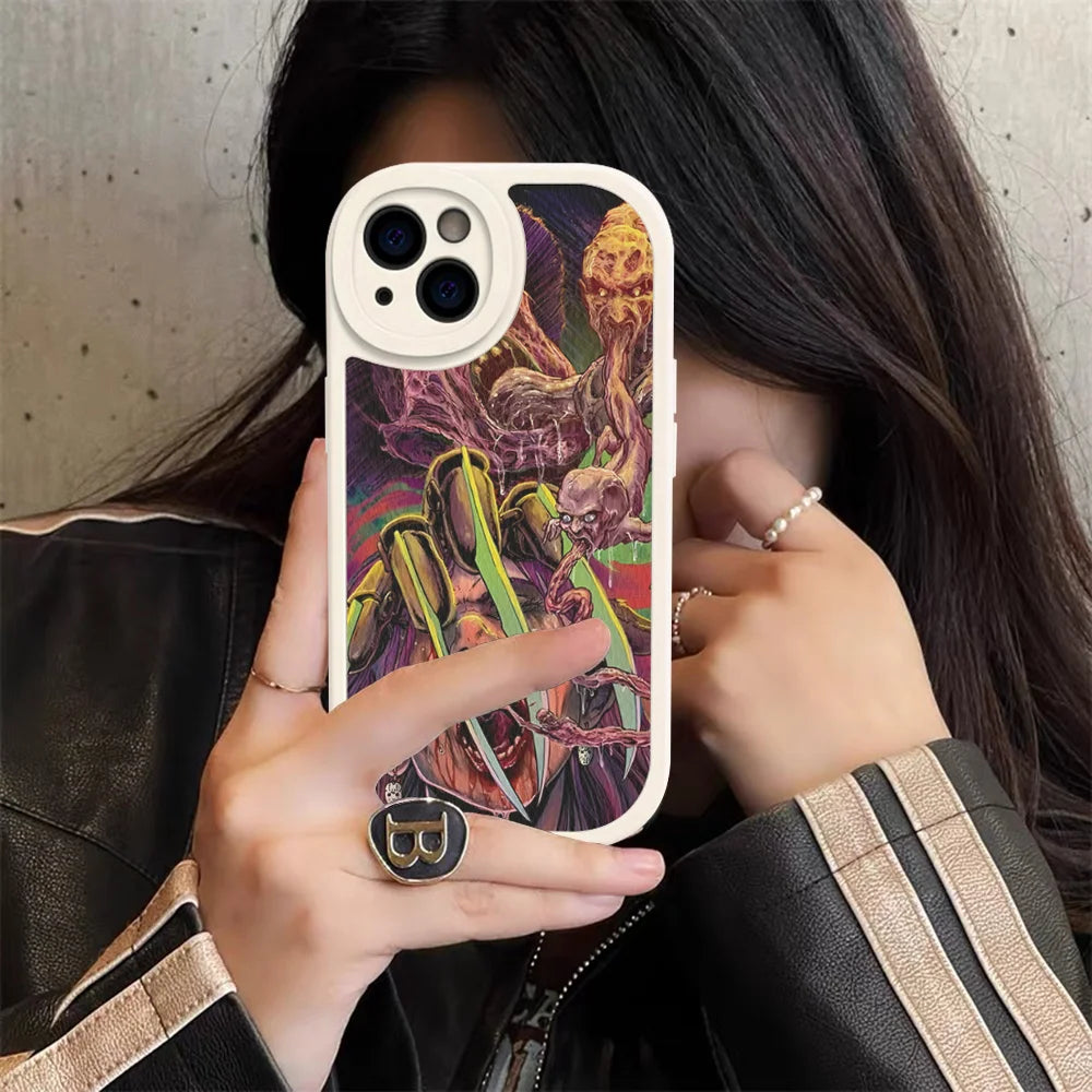 Freddy Krueger Horror Lederhülle für iPhone Modelle